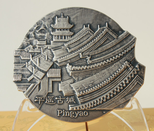 波兰著名雕塑家汉娜作品---世界文化遗产系列《平遥古城》琉璃大铜章