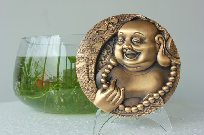 现货销售:120毫米《弥勒佛》大铜章